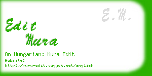 edit mura business card